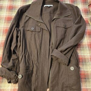 Croft & Barrow Dark Brown Utility Jacket